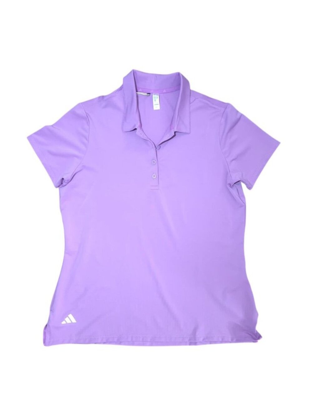 Adidas Womens Purple Polo Shirt M Short Sleeve Golf Performance NWT.